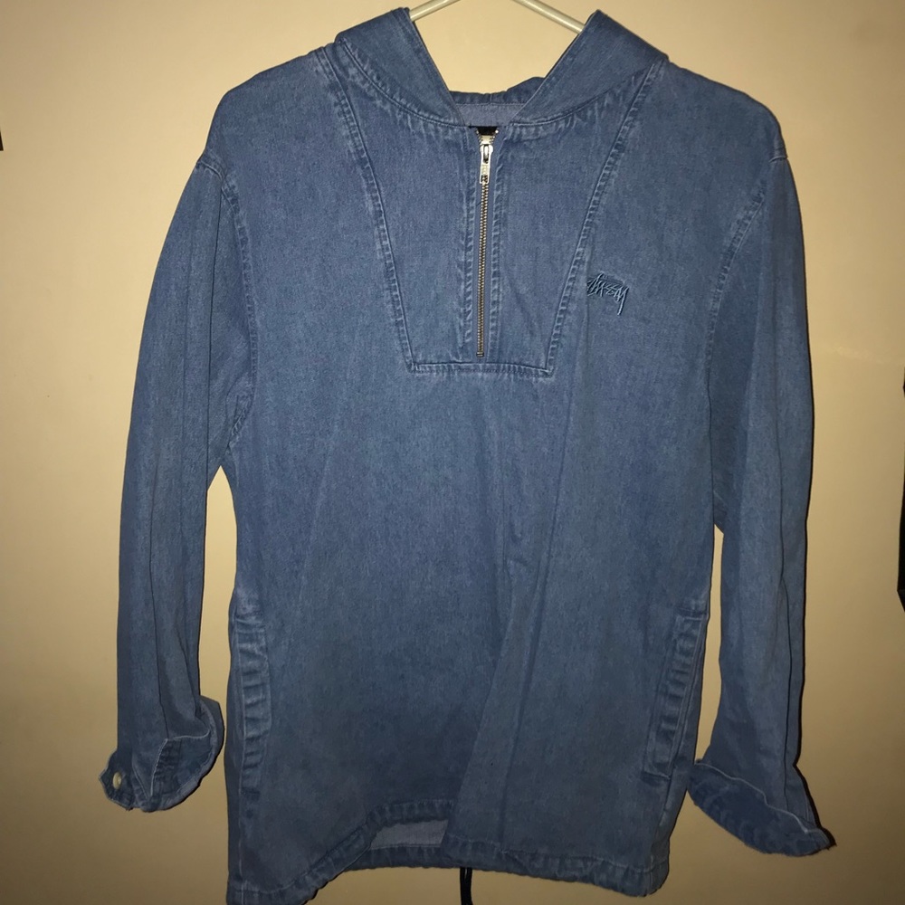 Stussy denim pullover